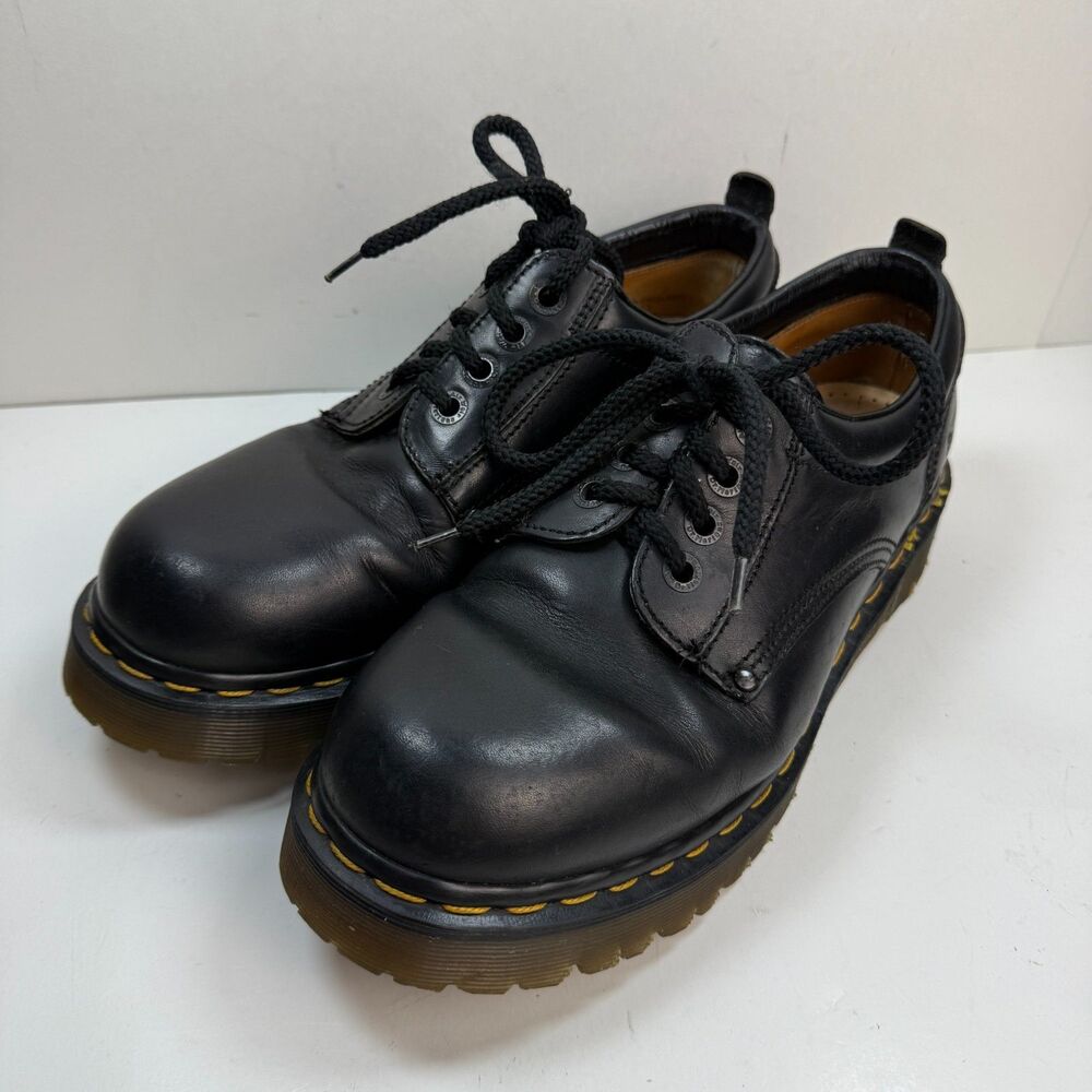 VTG Dr Martens Made in England Oxford Shoes 8323 Black UK Men's 9/ US Men's 10